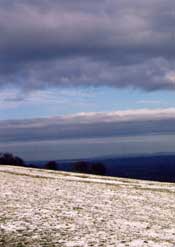 Ditchling Beacon late afternoon sky